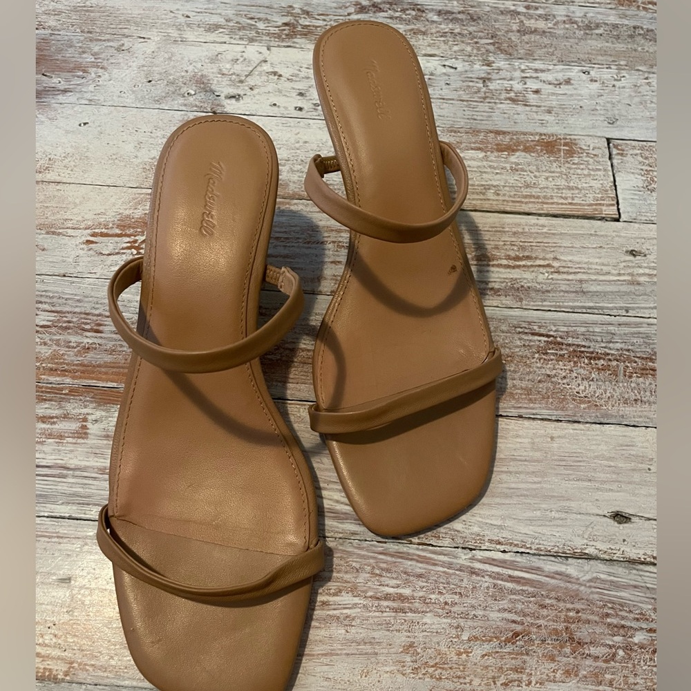 Madewell strappy leather wedges